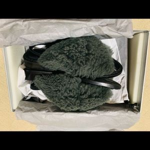 Robert Clergerie Faux Fur Sandals